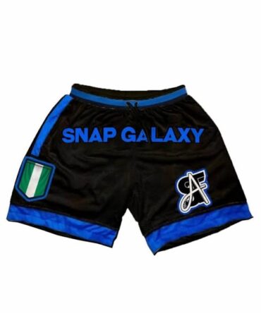 Black SFA Luxury snap galaxy shorts